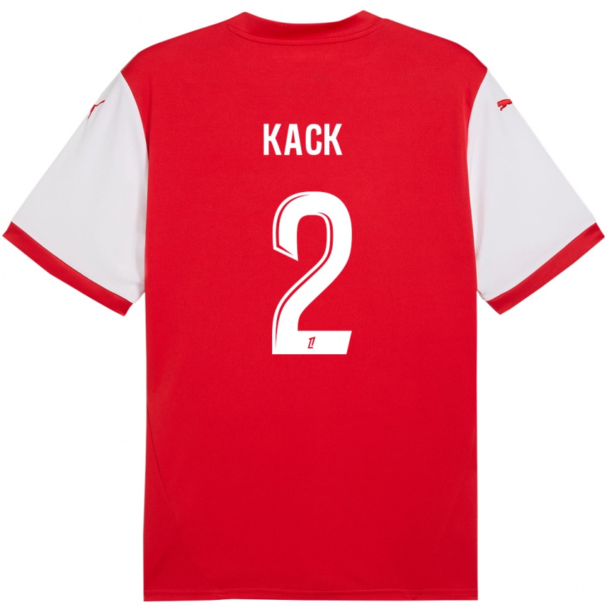 Enfant Maillot Mathilde Kack #2 Rouge Blanc Tenues Domicile 2024/25 T-Shirt Suisse