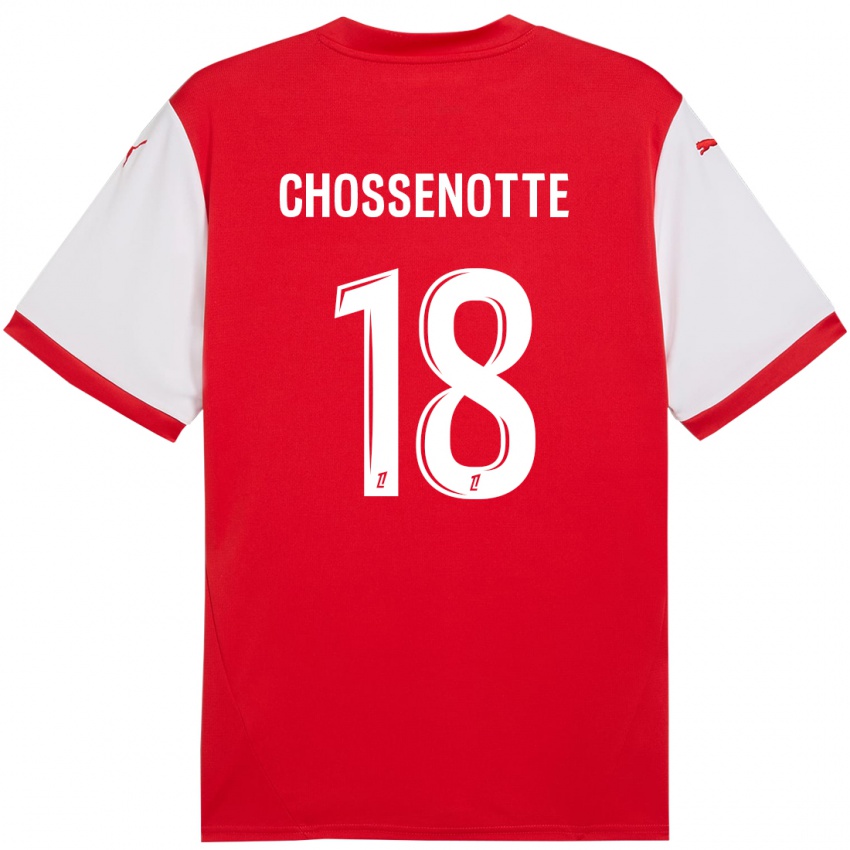 Kinder Shana Chossenotte #18 Rot Weiß Heimtrikot Trikot 2024/25 T-Shirt Schweiz