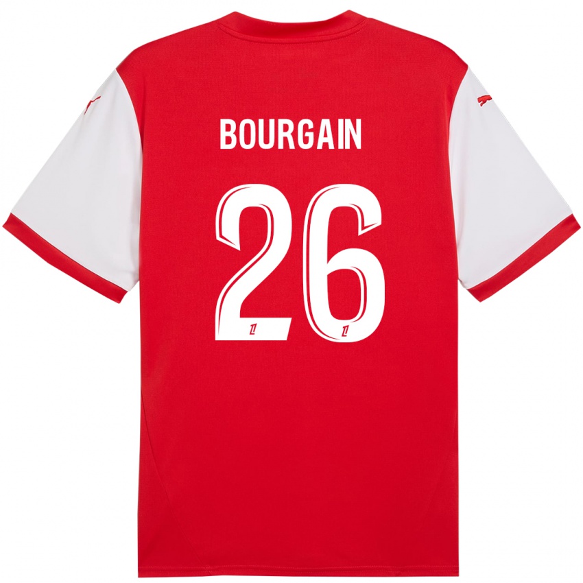 Kinder Lea Bourgain #26 Rot Weiß Heimtrikot Trikot 2024/25 T-Shirt Schweiz