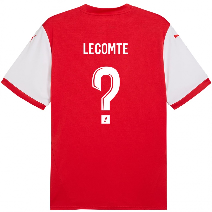 Enfant Maillot Benjamin Lecomte #0 Rouge Blanc Tenues Domicile 2024/25 T-Shirt Suisse