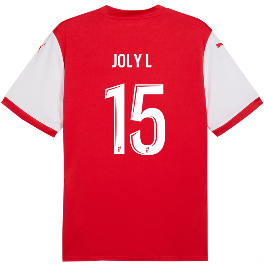 Enfant Maillot Lou Ann Joly #15 Rouge Blanc Tenues Domicile 2024/25 T-Shirt Suisse