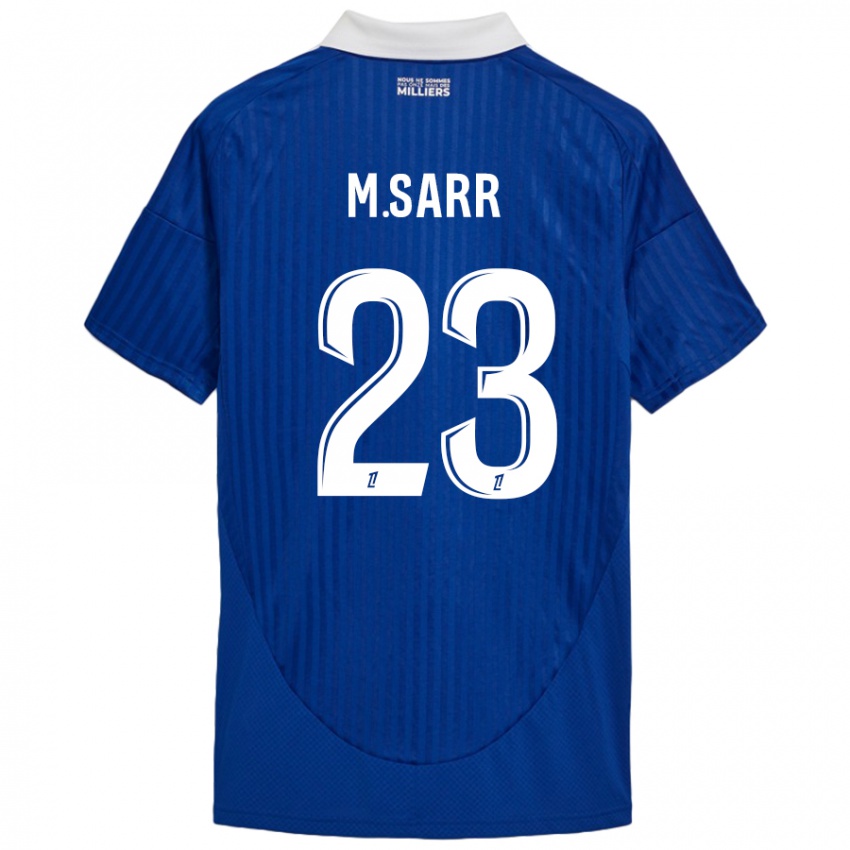 Kinder Mamadou Sarr #23 Blau Weiß Heimtrikot Trikot 2024/25 T-Shirt Schweiz