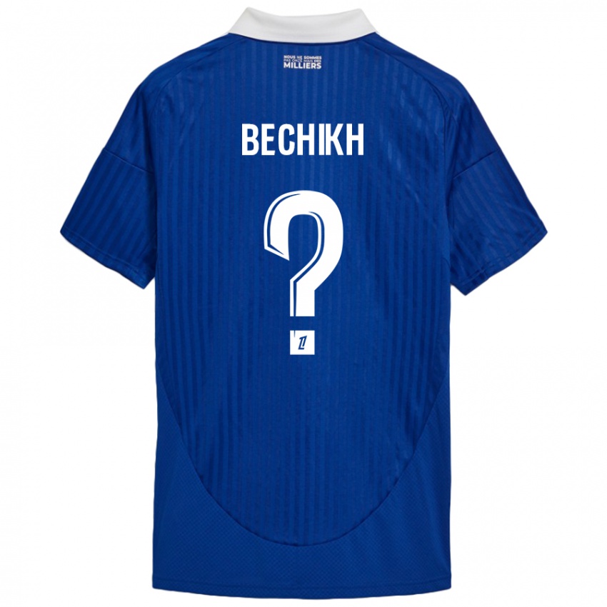 Kinder Mohamed Bechikh #0 Blau Weiß Heimtrikot Trikot 2024/25 T-Shirt Schweiz