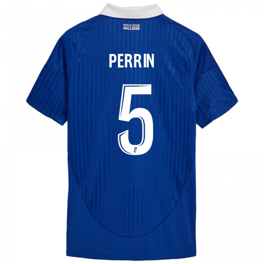 Kinder Lucas Perrin #5 Blau Weiß Heimtrikot Trikot 2024/25 T-Shirt Schweiz