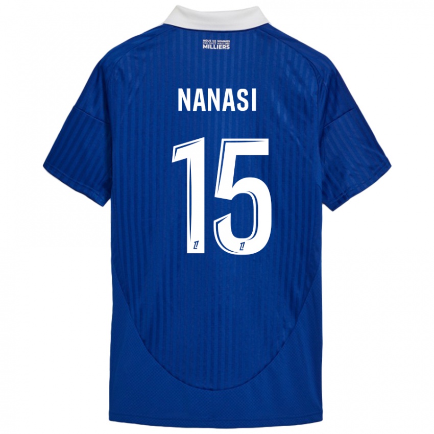 Kinder Sebastian Nanasi #15 Blau Weiß Heimtrikot Trikot 2024/25 T-Shirt Schweiz