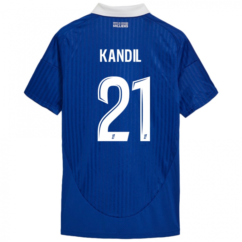 Kinder Nordine Kandil #21 Blau Weiß Heimtrikot Trikot 2024/25 T-Shirt Schweiz