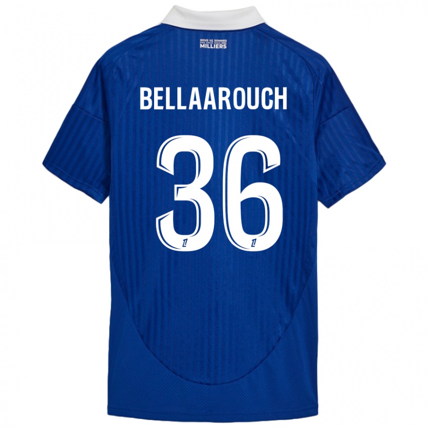 Enfant Maillot Alaa Bellaarouch #36 Bleu Blanc Tenues Domicile 2024/25 T-Shirt Suisse