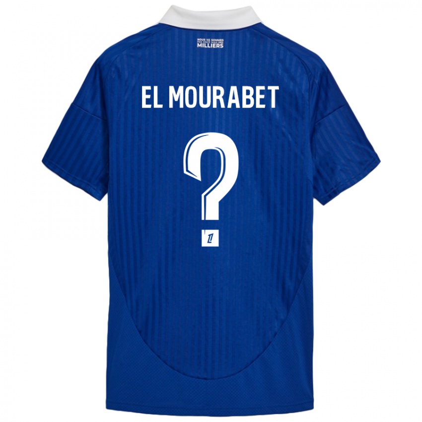 Kinder Samir El Mourabet #0 Blau Weiß Heimtrikot Trikot 2024/25 T-Shirt Schweiz