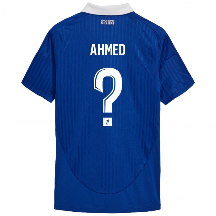 Kinder Aymeric Ahmed #0 Blau Weiß Heimtrikot Trikot 2024/25 T-Shirt Schweiz