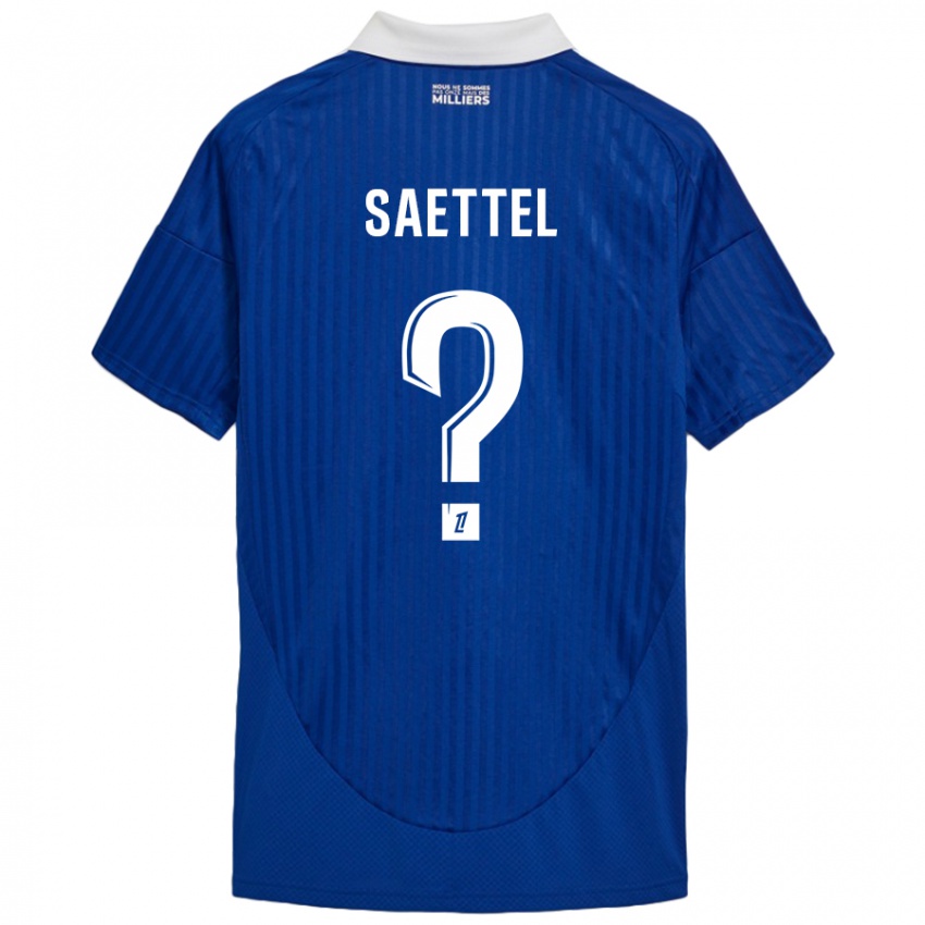 Kinder Tom Saettel #0 Blau Weiß Heimtrikot Trikot 2024/25 T-Shirt Schweiz