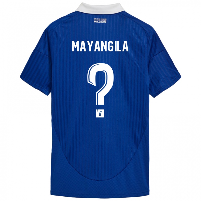 Kinder Ryan Tutu Mayangila #0 Blau Weiß Heimtrikot Trikot 2024/25 T-Shirt Schweiz