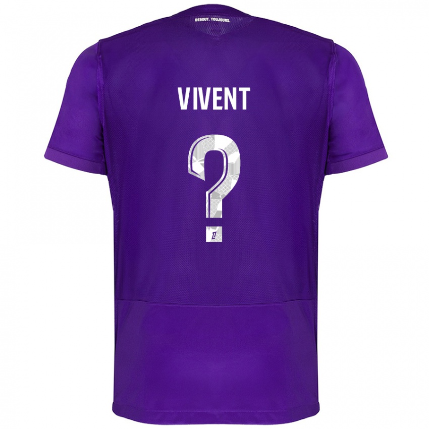 Kinder Sacha Vivent #0 Violett Weiß Heimtrikot Trikot 2024/25 T-Shirt Schweiz