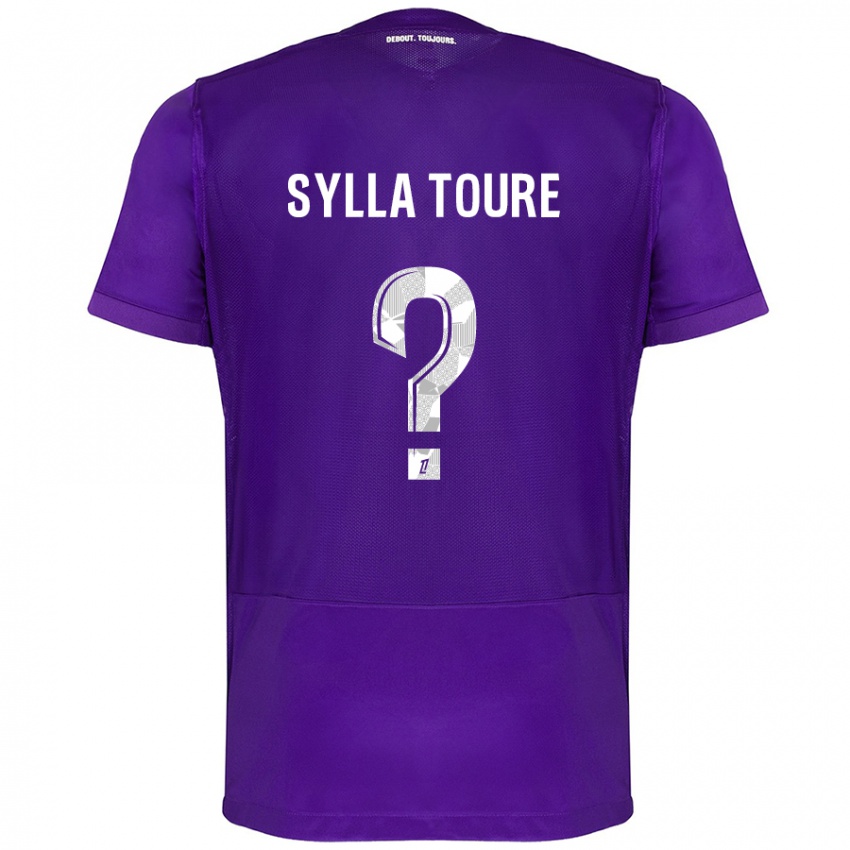 Enfant Maillot Ismael Sylla Touré #0 Violet Blanc Tenues Domicile 2024/25 T-Shirt Suisse