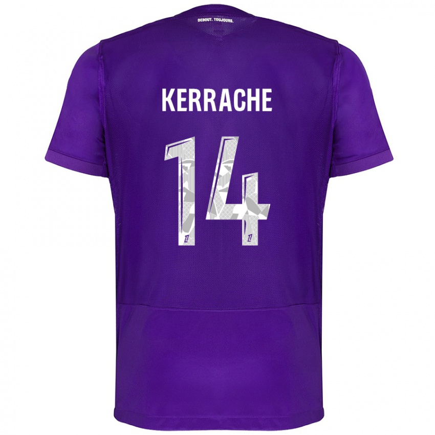 Kinder Marina Kerrache #14 Violett Weiß Heimtrikot Trikot 2024/25 T-Shirt Schweiz