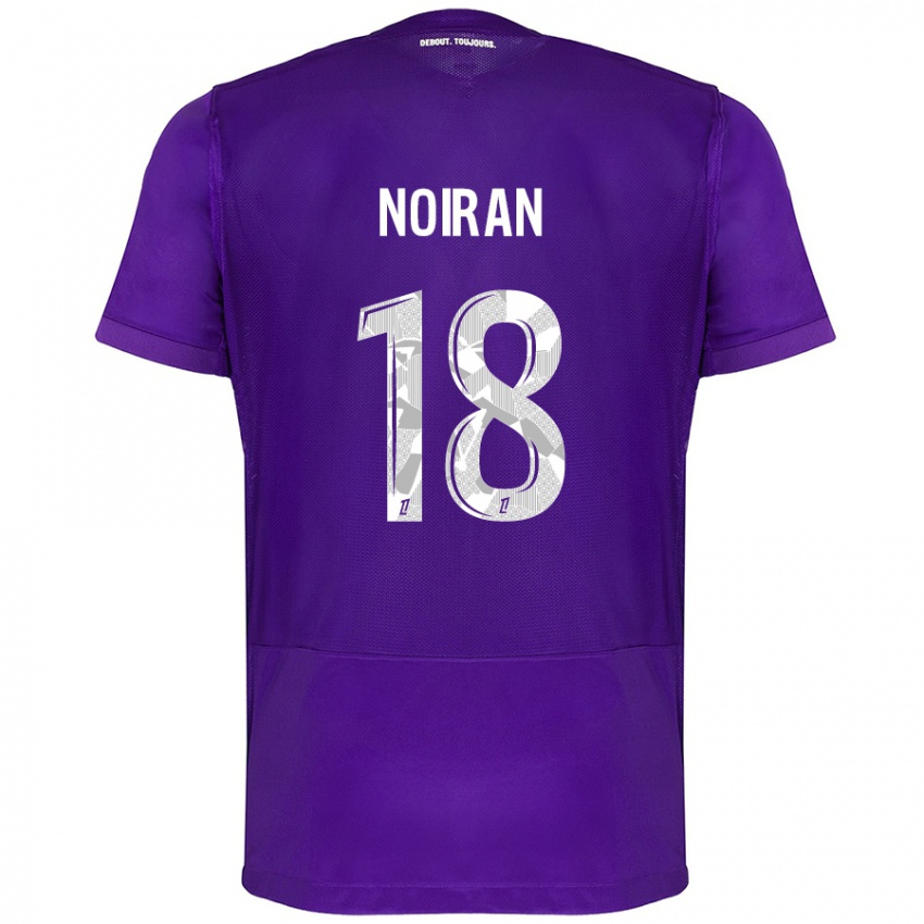 Kinder Clara Noiran #18 Violett Weiß Heimtrikot Trikot 2024/25 T-Shirt Schweiz