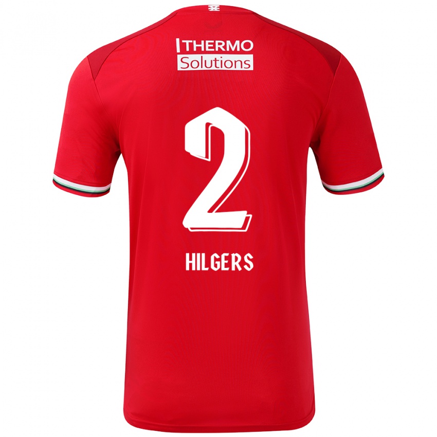 Kinder Mees Hilgers #2 Rot Weiß Heimtrikot Trikot 2024/25 T-Shirt Schweiz