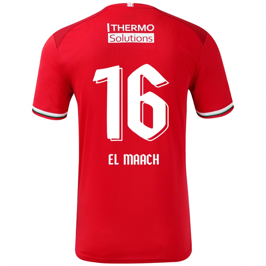 Kinder Issam El Maach #16 Rot Weiß Heimtrikot Trikot 2024/25 T-Shirt Schweiz