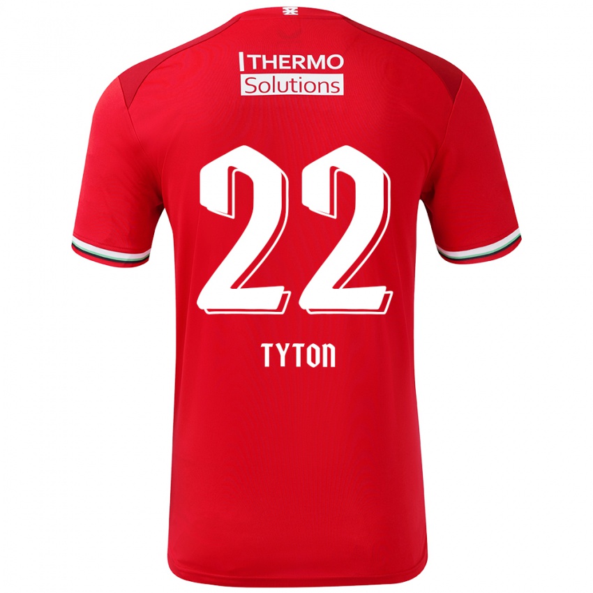 Kinder Przemyslaw Tyton #22 Rot Weiß Heimtrikot Trikot 2024/25 T-Shirt Schweiz