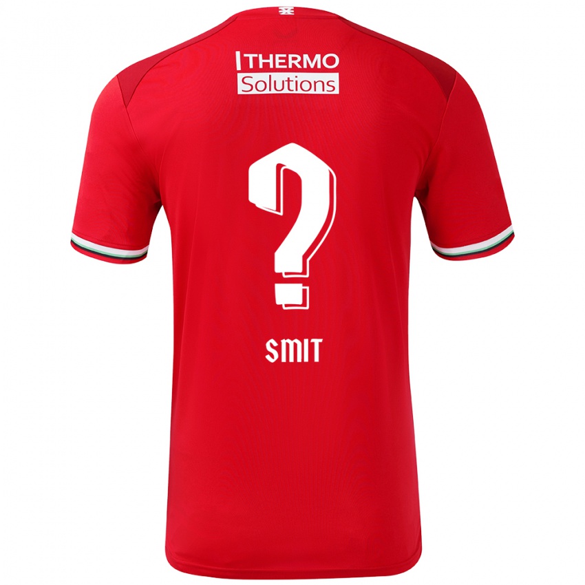 Kinder Mauro Smit #0 Rot Weiß Heimtrikot Trikot 2024/25 T-Shirt Schweiz