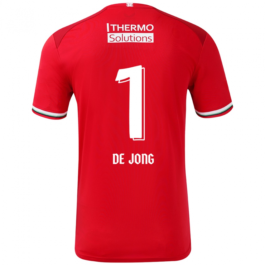 Kinder Daniëlle De Jong #1 Rot Weiß Heimtrikot Trikot 2024/25 T-Shirt Schweiz