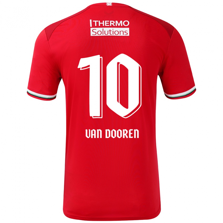 Kinder Kayleigh Van Dooren #10 Rot Weiß Heimtrikot Trikot 2024/25 T-Shirt Schweiz