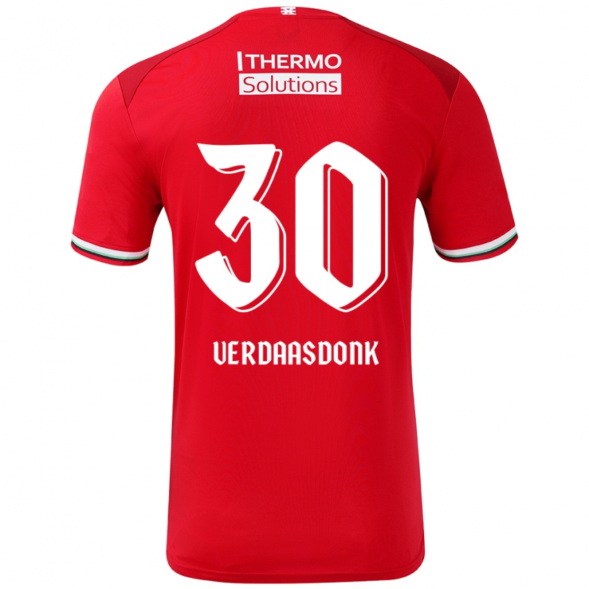 Kinder Suus Verdaasdonk #30 Rot Weiß Heimtrikot Trikot 2024/25 T-Shirt Schweiz