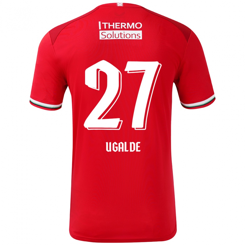 Kinder Manfred Ugalde #27 Rot Weiß Heimtrikot Trikot 2024/25 T-Shirt Schweiz