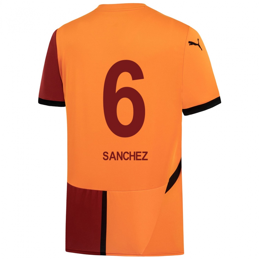 Kinder Davinson Sanchez #6 Gelb Rot Heimtrikot Trikot 2024/25 T-Shirt Schweiz