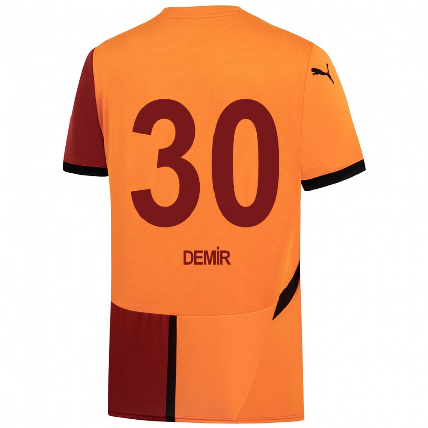 Kinder Yusuf Demir #30 Gelb Rot Heimtrikot Trikot 2024/25 T-Shirt Schweiz