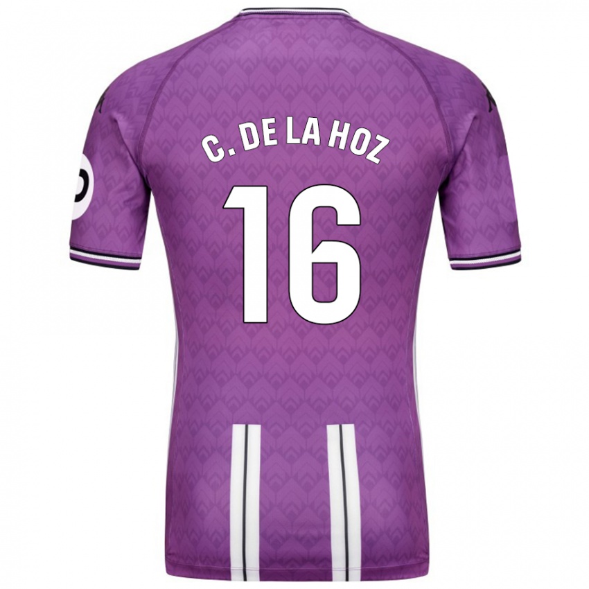 Enfant Maillot César De La Hoz #16 Violet Blanc Tenues Domicile 2024/25 T-Shirt Suisse