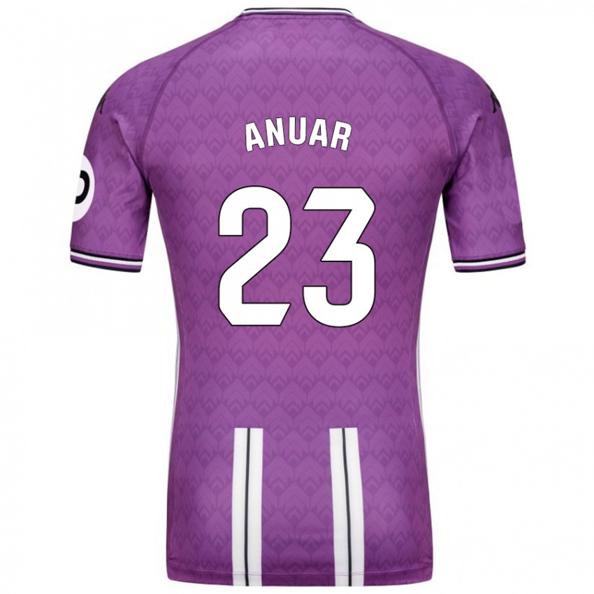 Kinder Anuar #23 Violett Weiß Heimtrikot Trikot 2024/25 T-Shirt Schweiz