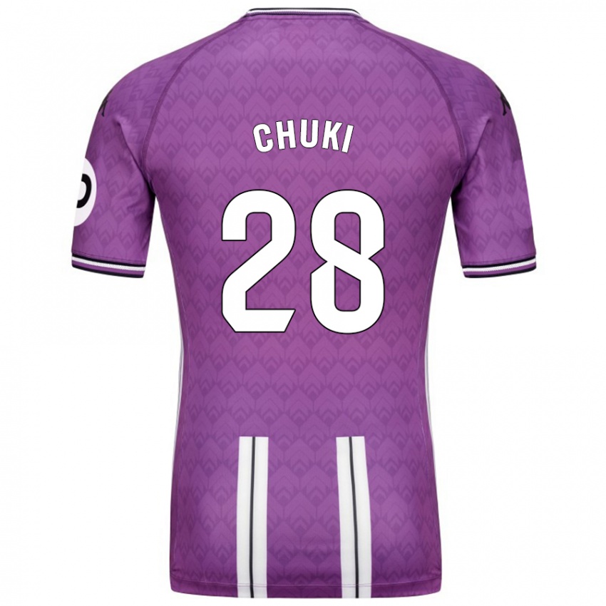 Enfant Maillot Chuki #28 Violet Blanc Tenues Domicile 2024/25 T-Shirt Suisse