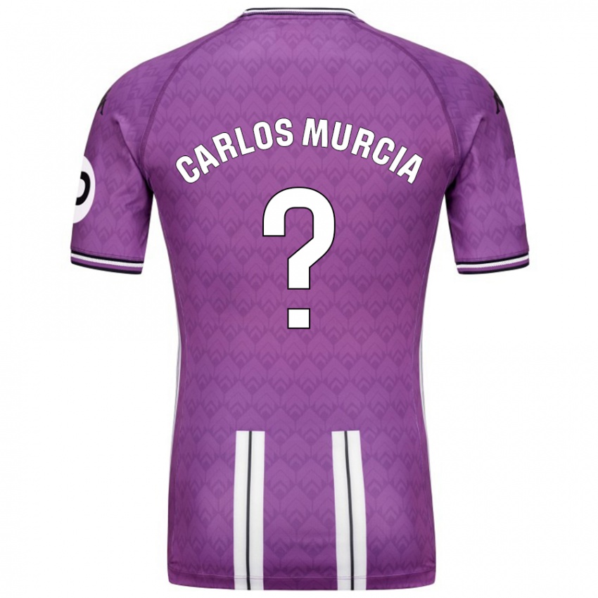 Enfant Maillot Juan Carlos Murcia #0 Violet Blanc Tenues Domicile 2024/25 T-Shirt Suisse