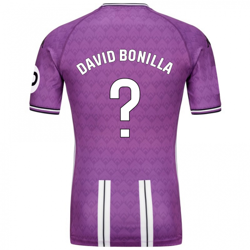 Enfant Maillot Juan David Bonilla #0 Violet Blanc Tenues Domicile 2024/25 T-Shirt Suisse