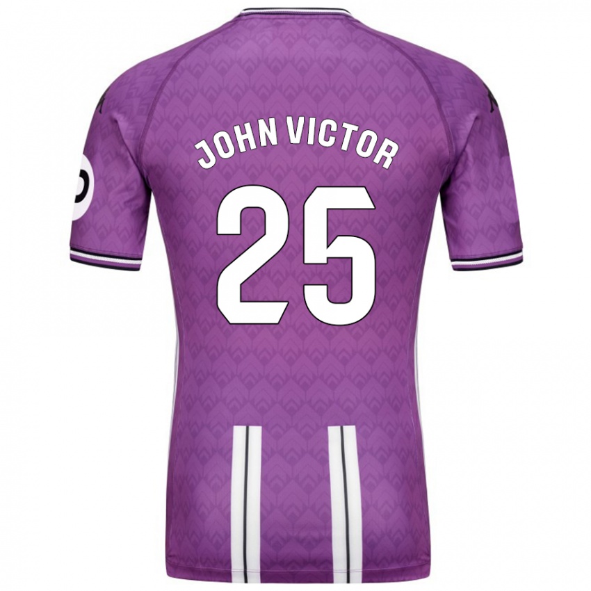 Kinder John Victor #25 Violett Weiß Heimtrikot Trikot 2024/25 T-Shirt Schweiz