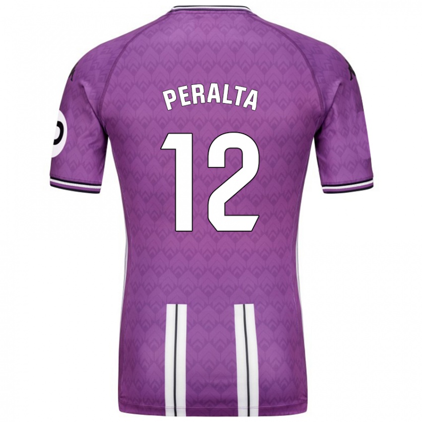 Kinder Fernando Peralta #12 Violett Weiß Heimtrikot Trikot 2024/25 T-Shirt Schweiz