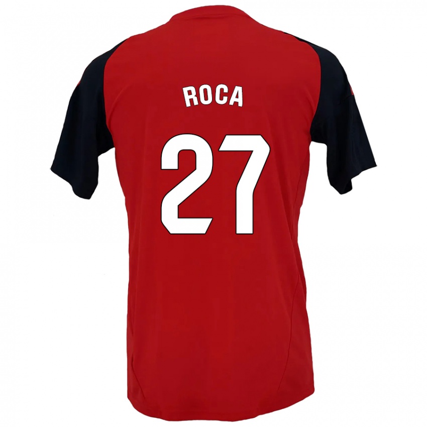 Kinder Joel Roca #27 Rot Schwarz Heimtrikot Trikot 2024/25 T-Shirt Schweiz