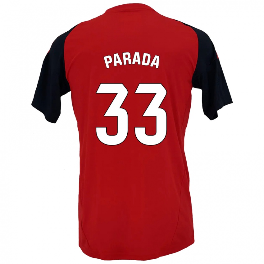 Kinder Victor Parada #33 Rot Schwarz Heimtrikot Trikot 2024/25 T-Shirt Schweiz