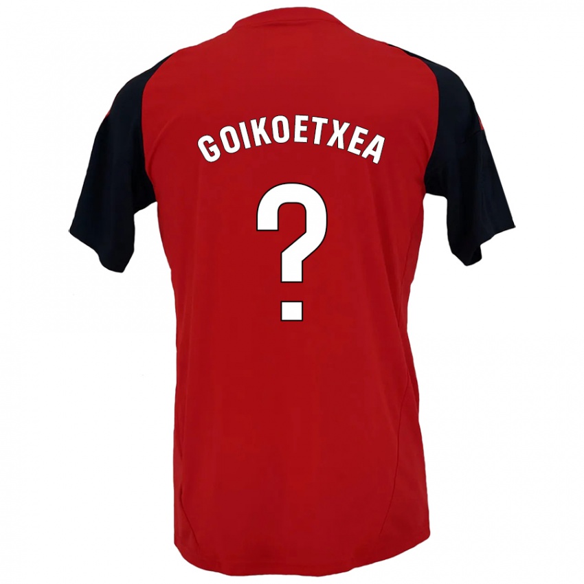 Kinder Imanol Goikoetxea #0 Rot Schwarz Heimtrikot Trikot 2024/25 T-Shirt Schweiz