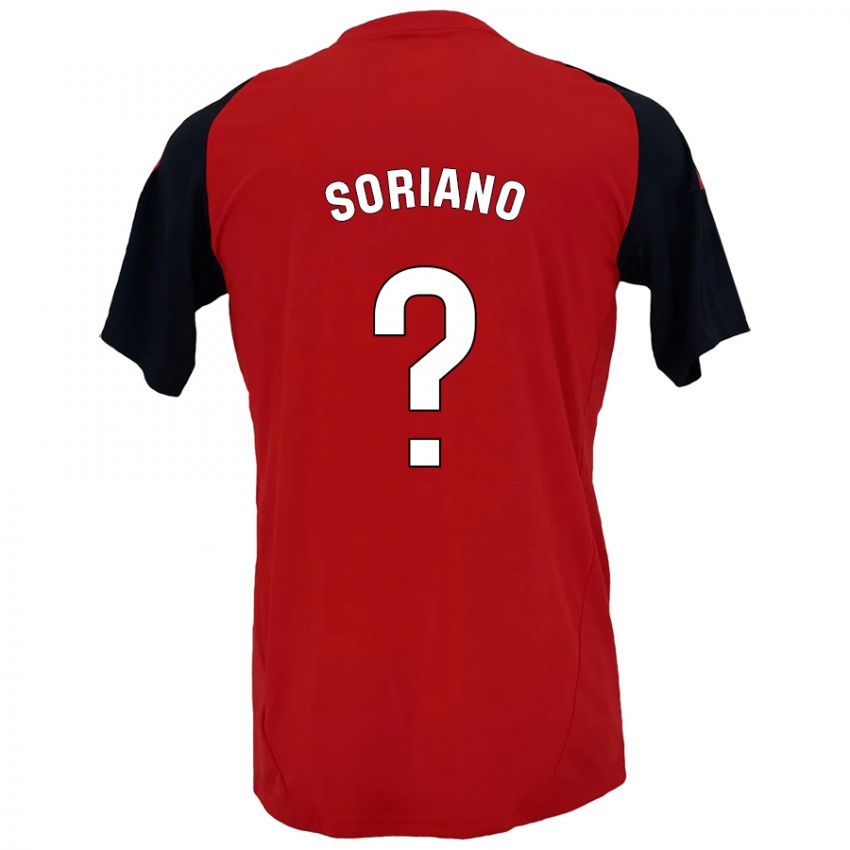 Kinder Adrián Soriano #0 Rot Schwarz Heimtrikot Trikot 2024/25 T-Shirt Schweiz