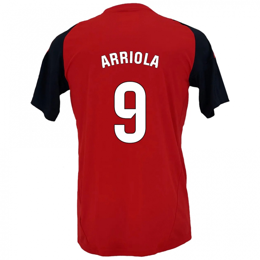 Kinder Marcos Arriola #9 Rot Schwarz Heimtrikot Trikot 2024/25 T-Shirt Schweiz