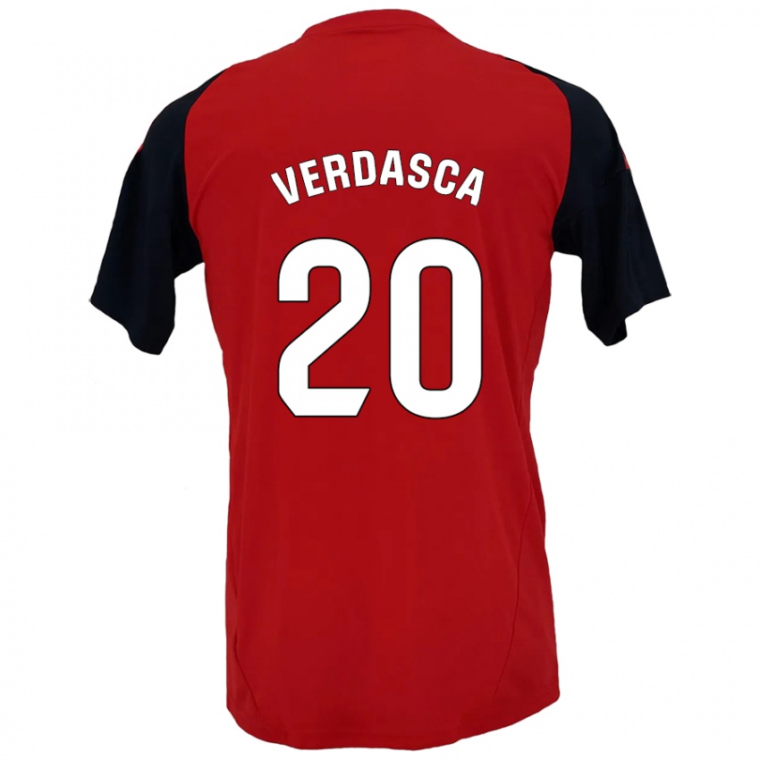 Kinder Diogo Verdasca #20 Rot Schwarz Heimtrikot Trikot 2024/25 T-Shirt Schweiz