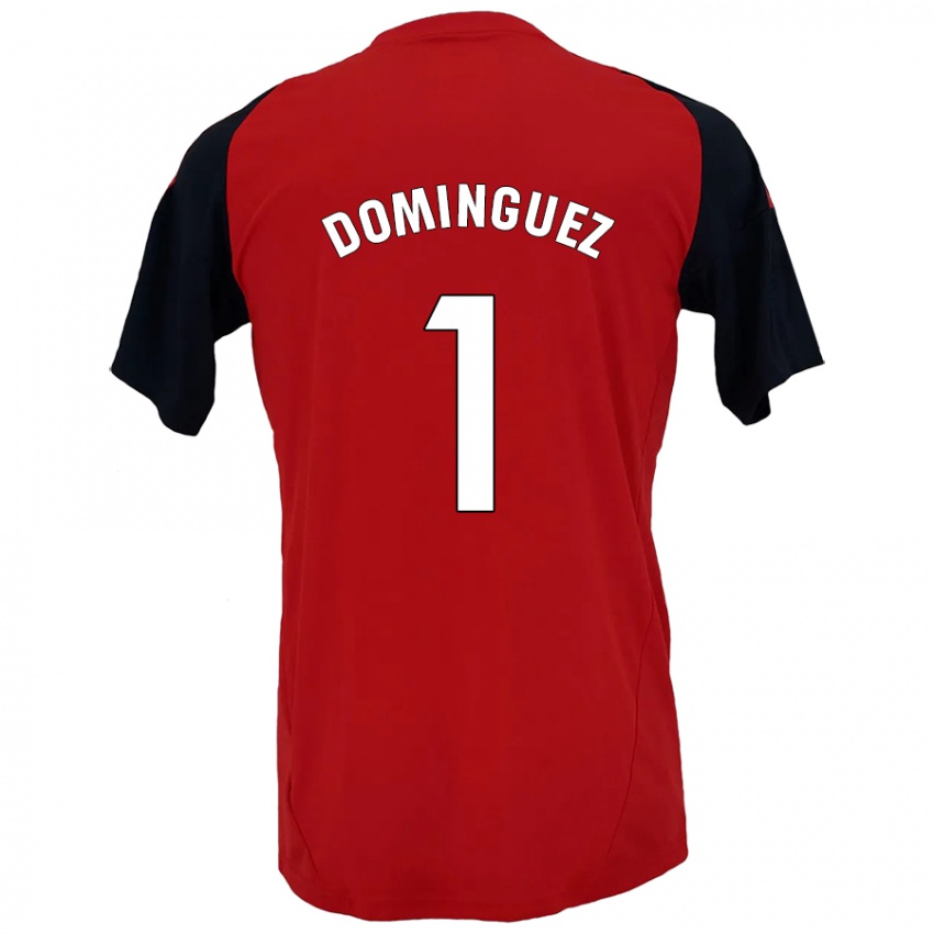 Kinder Iago Domínguez #1 Rot Schwarz Heimtrikot Trikot 2024/25 T-Shirt Schweiz