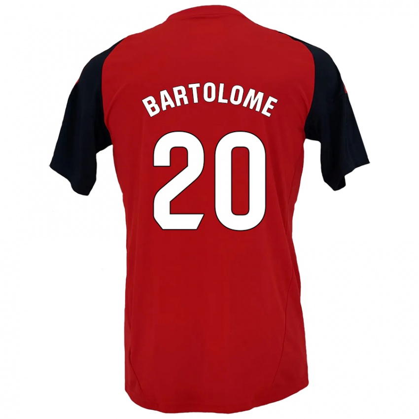 Kinder Diego Bartolomé #20 Rot Schwarz Heimtrikot Trikot 2024/25 T-Shirt Schweiz