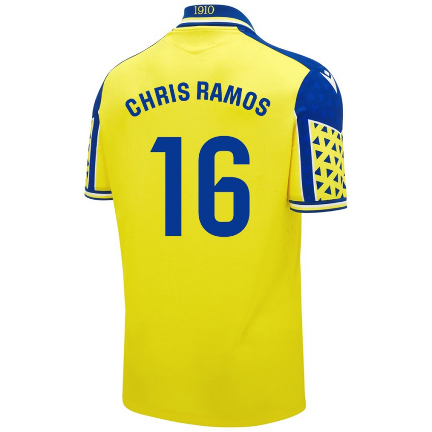 Kinder Chris Ramos #16 Gelb Blau Heimtrikot Trikot 2024/25 T-Shirt Schweiz