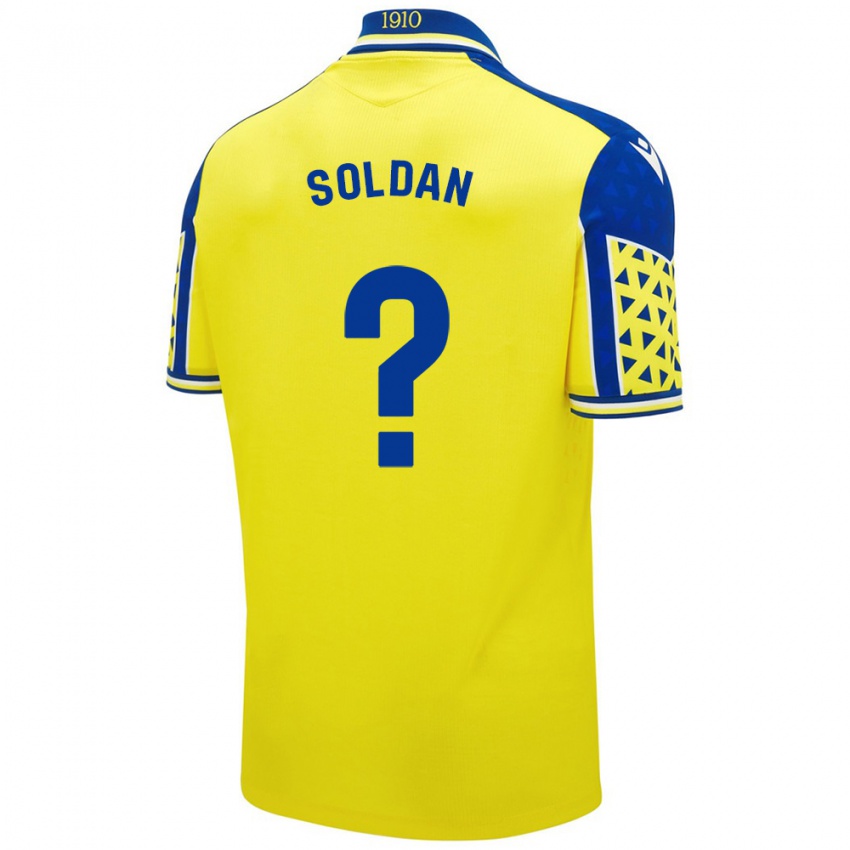 Kinder Iván Soldán #0 Gelb Blau Heimtrikot Trikot 2024/25 T-Shirt Schweiz