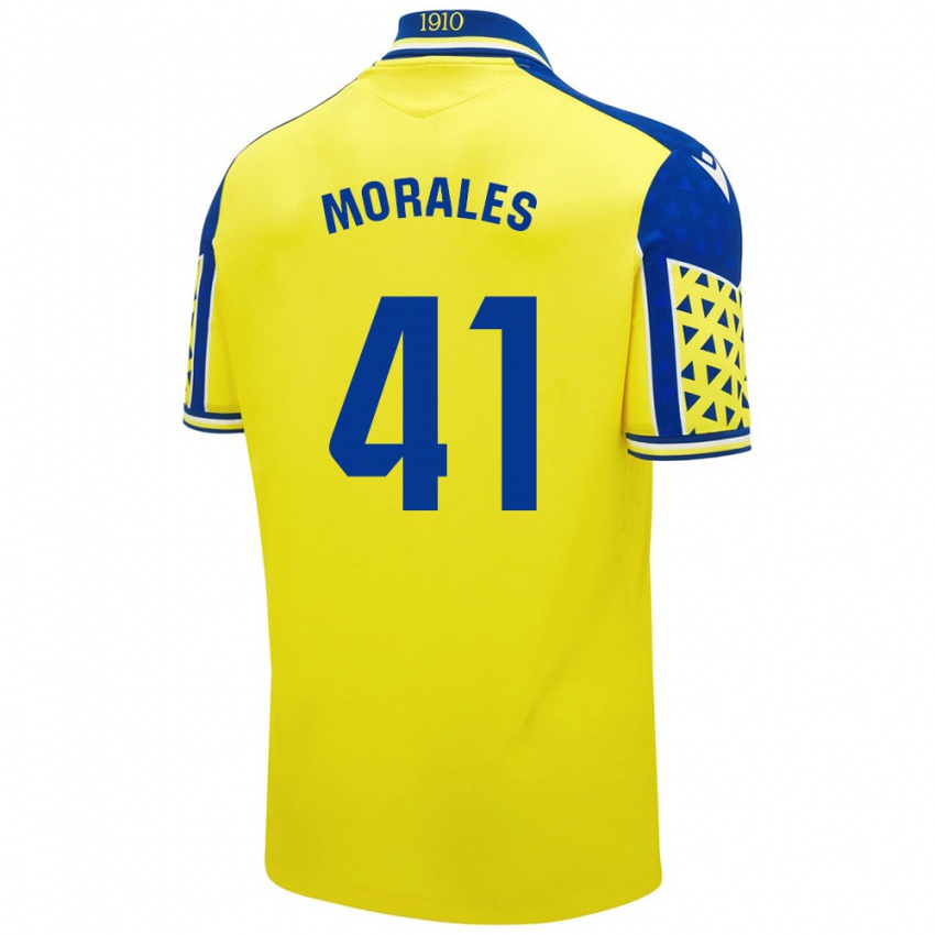 Kinder Luis Morales #41 Gelb Blau Heimtrikot Trikot 2024/25 T-Shirt Schweiz