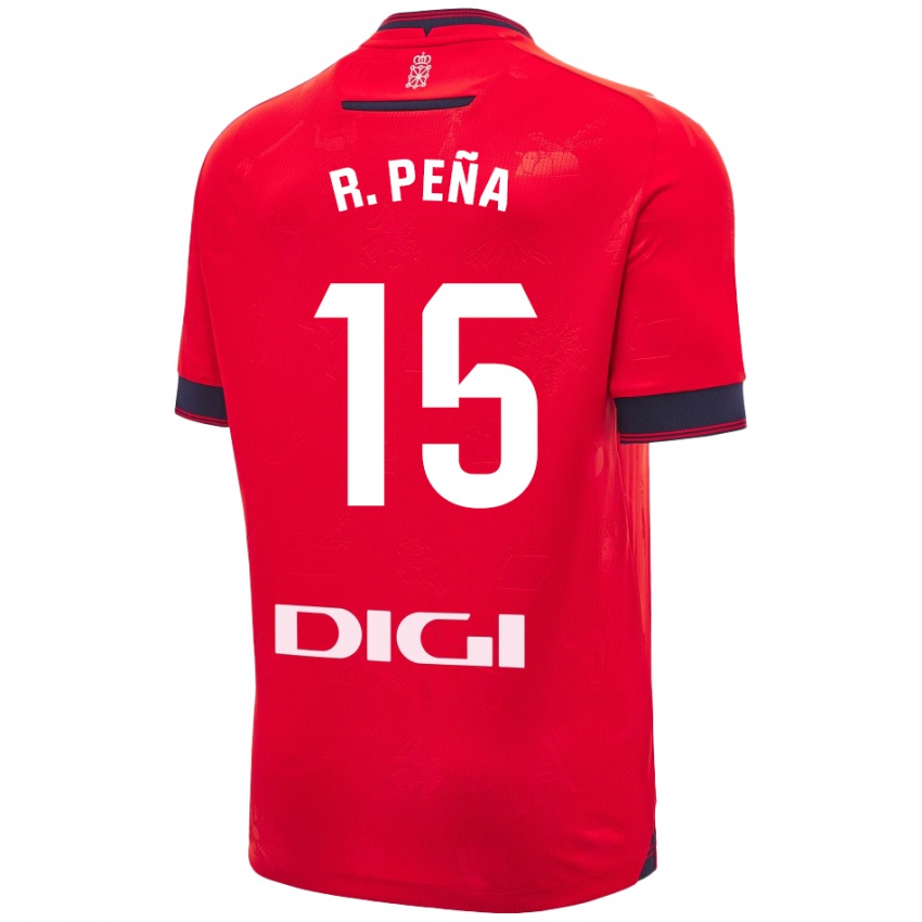 Kinder Rubén Peña #15 Rot Weiß Heimtrikot Trikot 2024/25 T-Shirt Schweiz