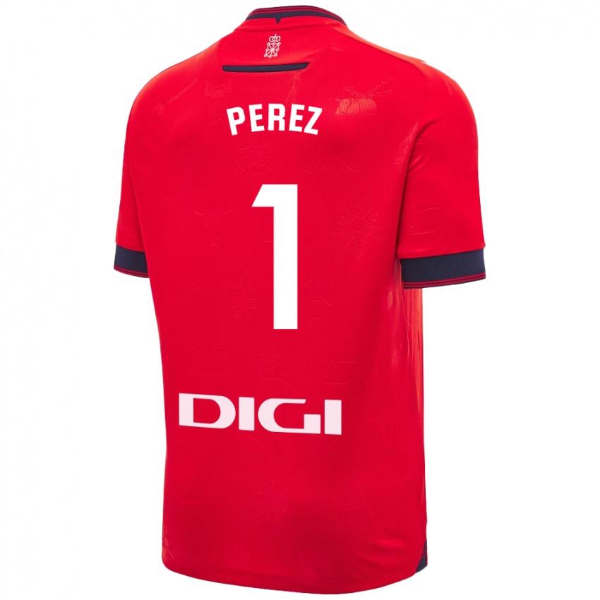 Enfant Maillot Silvia Pérez Fernández De Romarategui #1 Rouge Blanc Tenues Domicile 2024/25 T-Shirt Suisse