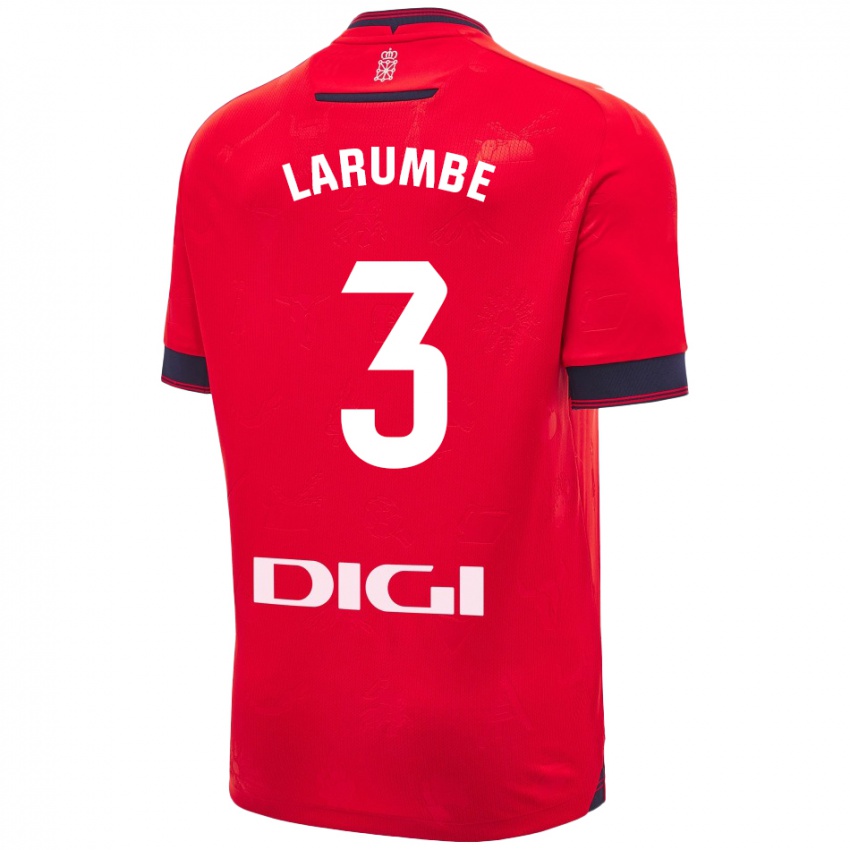 Enfant Maillot Saioa Larumbe Beloqui #3 Rouge Blanc Tenues Domicile 2024/25 T-Shirt Suisse